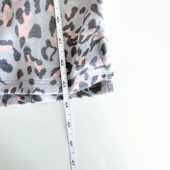 7th Ray Womens Lounge Dress Sleepwear Drawstring Animal Print Pink Medium - Picture 5 of 8